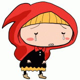 泣く赤ずきんのイラスト