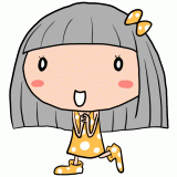 走り寄る女の子のイラスト