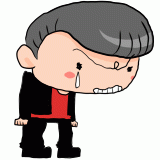 悔しそうなヤンキーのイラスト