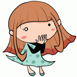 驚く女の子のイラスト