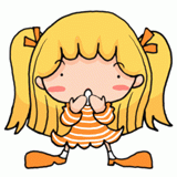驚く女の子のイラスト