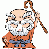 天罰を与える神様のイラスト