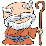 困る神様のイラスト