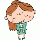 納得がいかないスーツの女性のイラスト
