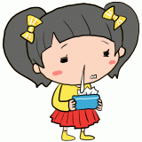 風を引いた女の子のイラスト