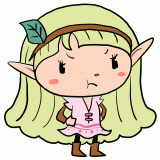 怒る妖精の女の子のイラスト