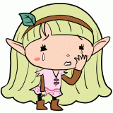 泣く妖精の女の子のイラスト