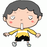 驚く男の子のイラスト