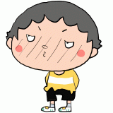 照れる男の子のイラスト
