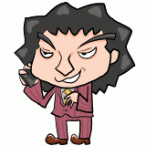 電話する詐欺師のイラスト