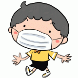 マスクをする男の子のイラスト