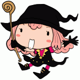 喜ぶ魔法処女のイラスト