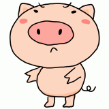 怒る豚のイラスト