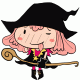 照れる魔法少女のイラスト