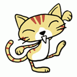踊る猫のイラスト