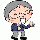 笑う中学生男子のイラスト