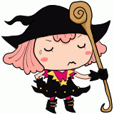 迷う魔法少女のイラスト