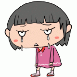泣く女の子のイラスト
