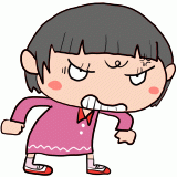 怒る女の子のイラスト