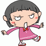 驚く女の子のイラスト