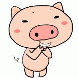 悪そうに笑う豚のイラスト