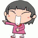 笑う女の子のイラスト