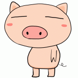 無気力な豚のイラスト