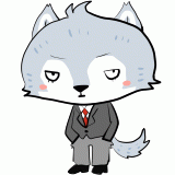クールなオオカミのイラスト
