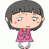 困る女の子のイラスト