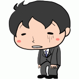 落ち込むサラリーマンのイラスト