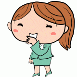 楽しそうに話すスーツの女性のイラスト