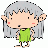 挨拶する妖精の男の子のイラスト