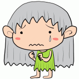 泣く妖精の男の子のイラスト