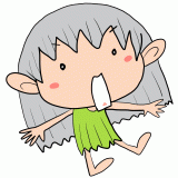 驚く妖精の男の子のイラスト