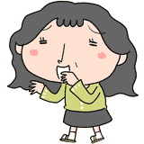 世間話のおばさんのイラスト