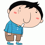 落ち込む新米パパのイラスト