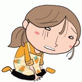 挫ける新米ママのイラスト