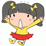 驚く女の子のイラスト