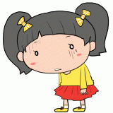 ショックを受ける女の子のイラスト