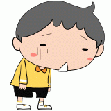 落ち込む男の子のイラスト
