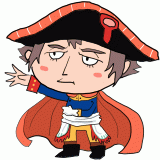 指揮するナポレオンのイラスト