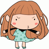 怒る女の子のイラスト