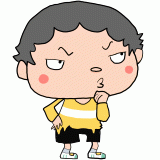 納得がいかない男の子のイラスト