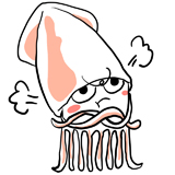 イカ のかわいい無料イラスト はちドットビズ