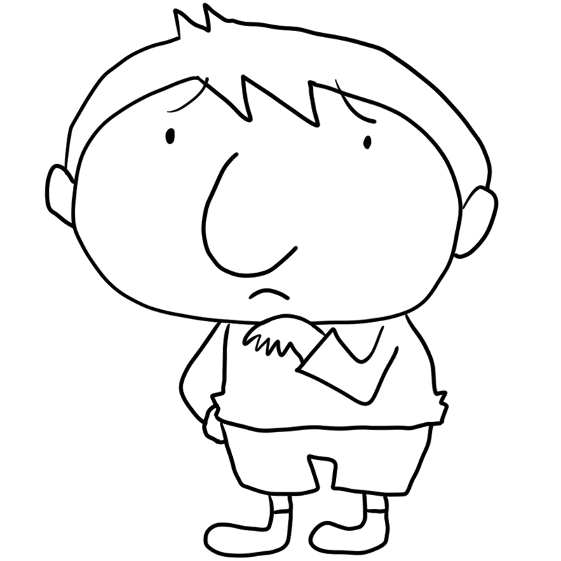 困るお父さんのかわいいぬり絵