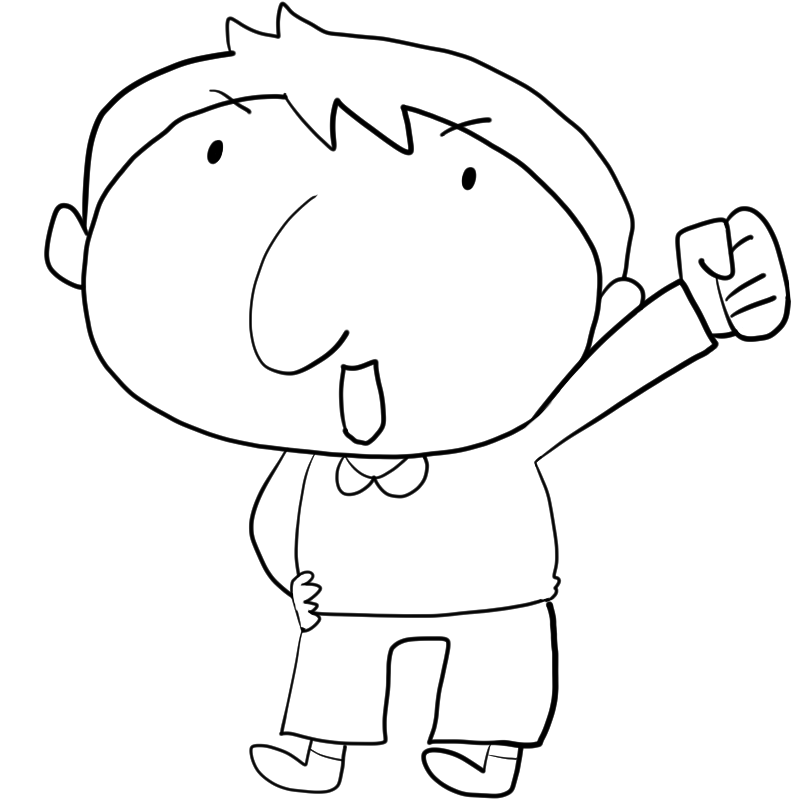 やる気になる新米パパのかわいいぬり絵