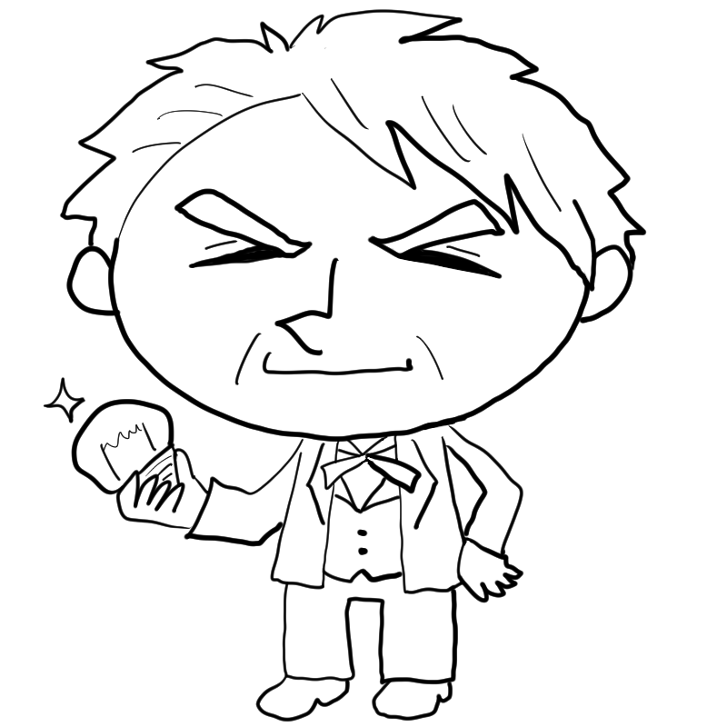 発明王トーマス・エジソンのかわいいぬり絵