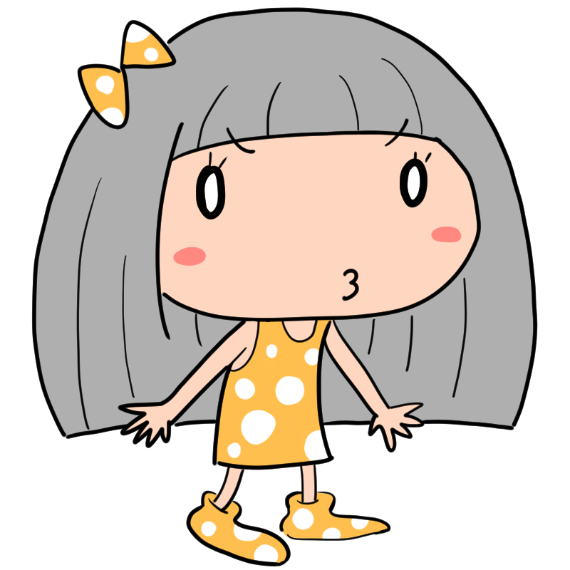 怒る女の子のかわいいイラスト