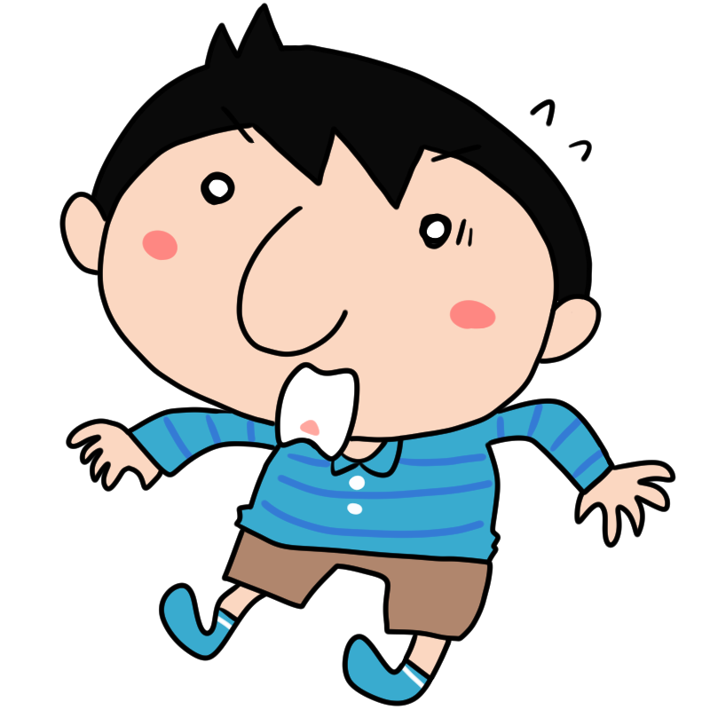 驚く新米パパのかわいいイラスト