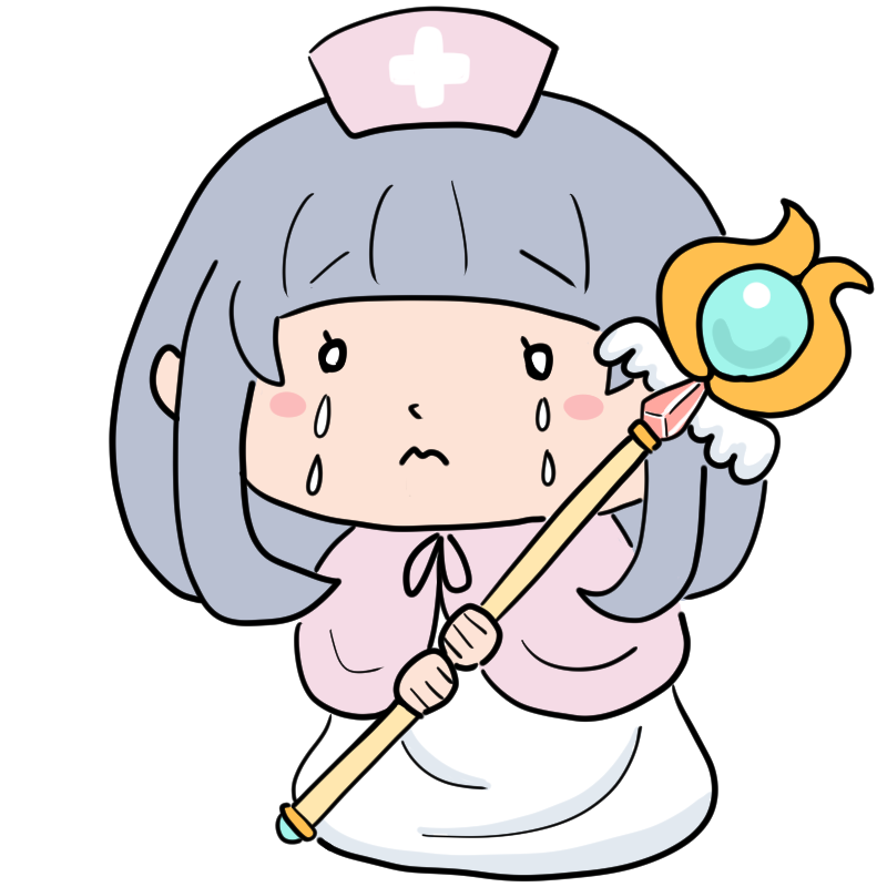 泣く白魔法使いのかわいいイラスト